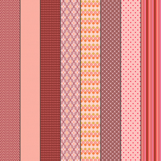 Gathered Lollies Six Blender Hazel M1829511 by Jen Kingwell for Moda Fabrics (sold in 25cm increments)