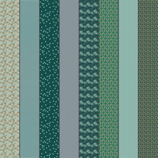 Gathered Lollies Eight Blender Trentham M1829712 by Jen Kingwell for Moda Fabrics (sold in 25cm increments)