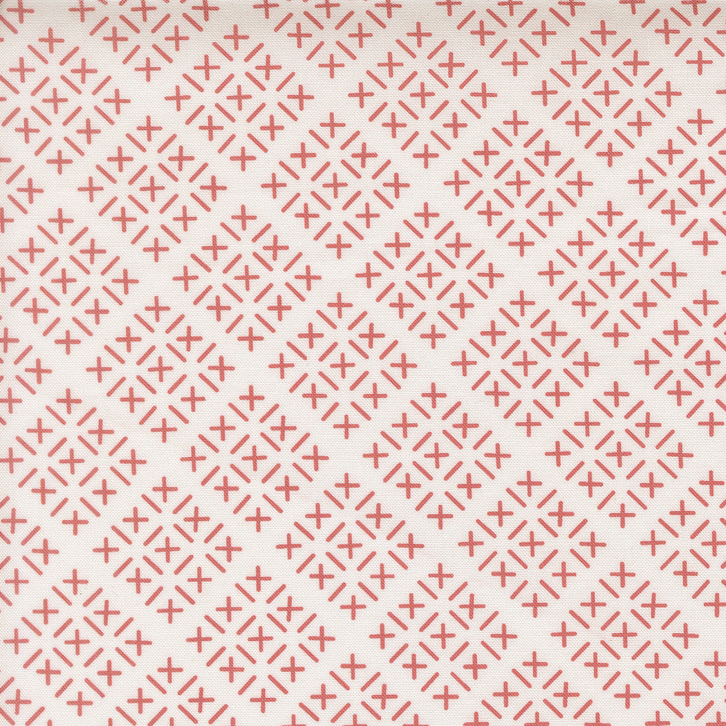 Gathered Bonbons Chicken Scratch Blush M1830211 by Jen Kingwell for Moda Fabrics (sold in 25cm increments)