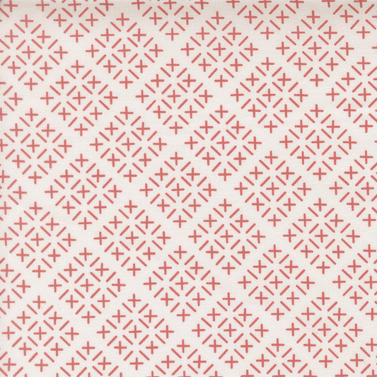 Gathered Bonbons Chicken Scratch Blush M1830211 by Jen Kingwell for Moda Fabrics (sold in 25cm increments)