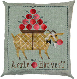 Giddy Goat Apple Harvest Cross Stitch Pattern by Artful Offerings