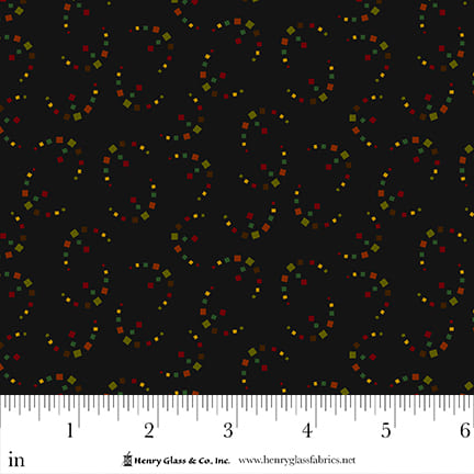 Pennyberry Farm Black Dots 2009-99 by Kim Diehl for Henry Glass Fabrics (sold in 25cm increments)