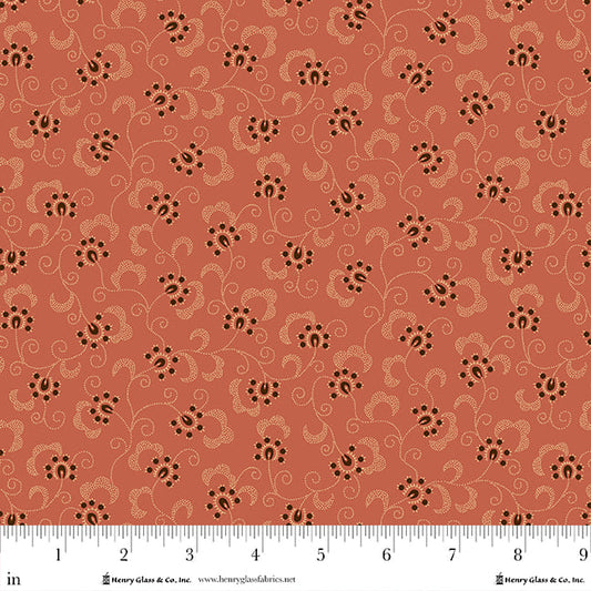 Pennyberry Farm Pink Florals 2013-22 by Kim Diehl for Henry Glass Fabrics (sold in 25cm increments)