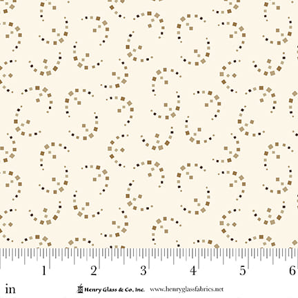Pennyberry Farm Cream Arcs 2018-40 by Kim Diehl for Henry Glass Fabrics (sold in 25cm increments)
