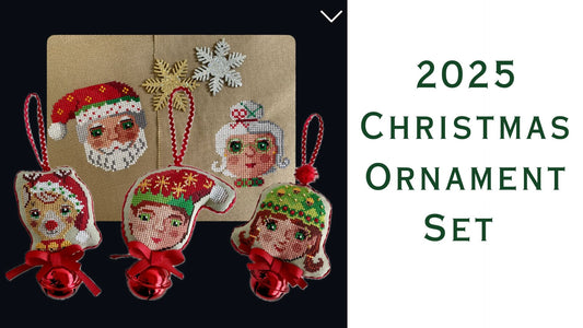 2025 Christmas Ornament Set Cross Stitch Pattern by December Stitches