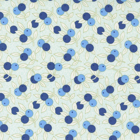 Fruit Cocktail Lakeside Garden M2046314 Blueberry by Figtree Quilts for Moda (sold in 25cm increments)