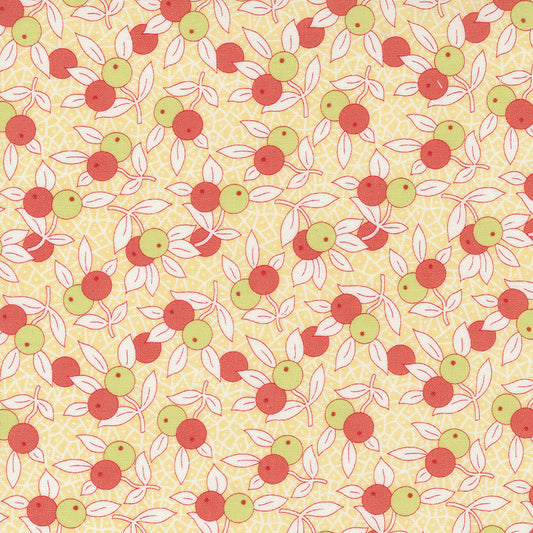 Fruit Cocktail Pineapple Garden Blueberry M2046318 by Figtree Quilts for Moda (sold in 25cm increments)