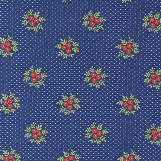 Fruit Cocktail Boysenberry Posy Blossoms M2046412 by Figtree Quilts for Moda (sold in 25cm increments)
