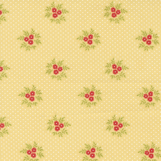 Fruit Cocktail Pineapple Posy Blossoms M2046418 by Figtree Quilts for Moda (sold in 25cm increments)
