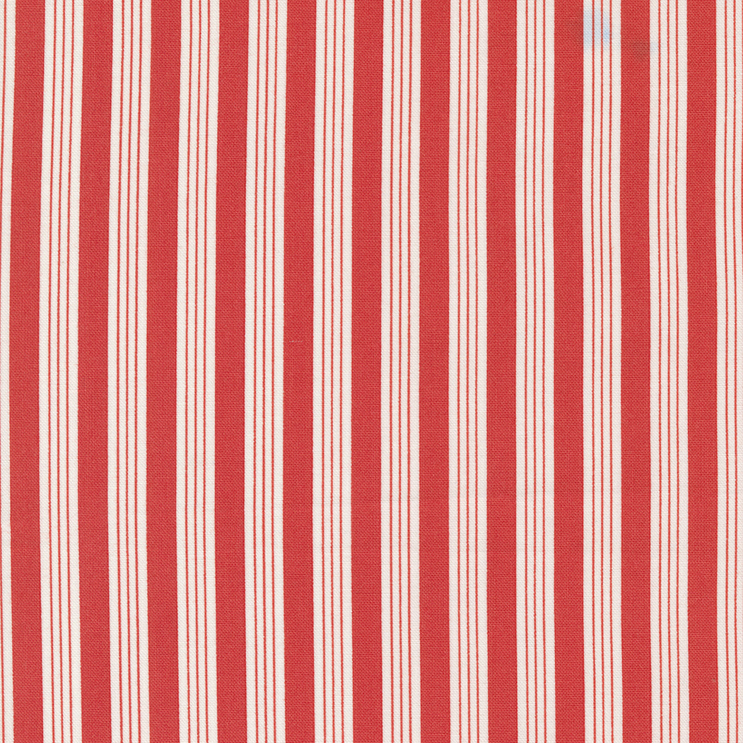 Fruit Cocktail Ticking Cherry Stripes M2046715 by Figtree Quilts for Moda (sold in 25cm increments)