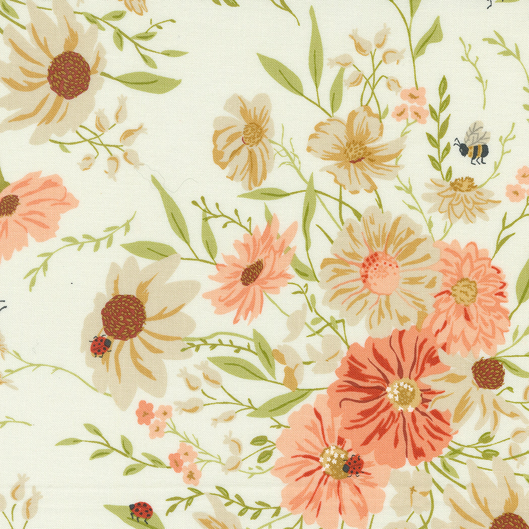 Farmstead Porcelain Flowers M2090011 by Stacy Iest Hsu for Moda fabrics (sold in 25cm increments)