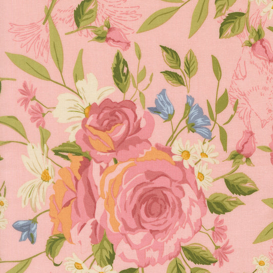My Secret Garden Grandmas Rose Petal M2098023 by Stacy Iest Hsu for Moda Fabrics (sold in 25cm increments)