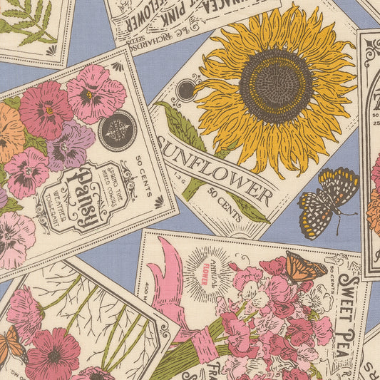 My Secret Garden Seeds of Love Dusk M2098122 by Stacy Iest Hsu for Moda Fabrics (sold in 25cm increments)