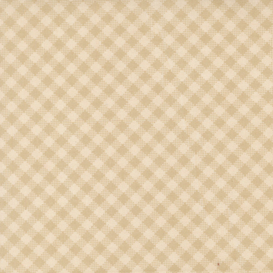 My Secret Garden Crawling Gingham Natural M2098711 by Stacy Iest Hsu for Moda Fabrics (sold in 25cm increments)
