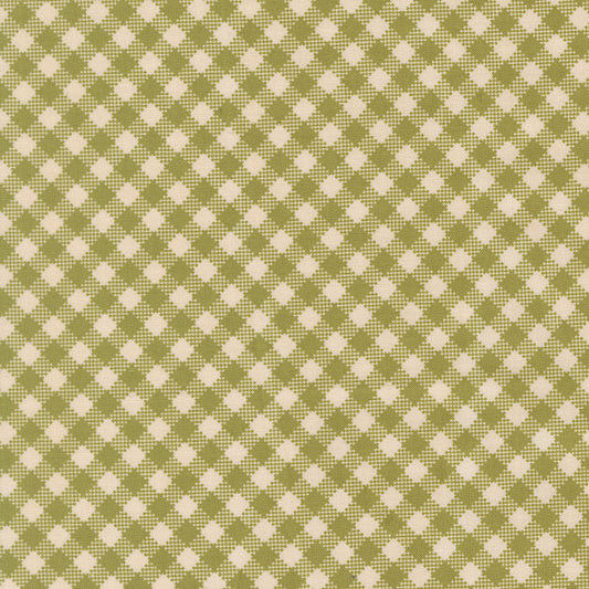 My Secret Garden Gingham Grass M2098718 by Stacy Iest Hsu for Moda Fabrics (sold in 25cm increments)
