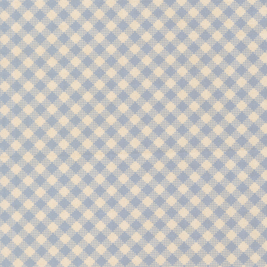 My Secret Garden Gingham Sky M2098735 by Stacy Iest Hsu for Moda Fabrics (sold in 25cm increments)