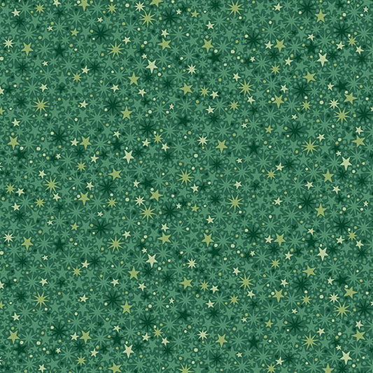 The Nutcracker Twinkle Green M225G by Makower UK (sold in 25cm increments)