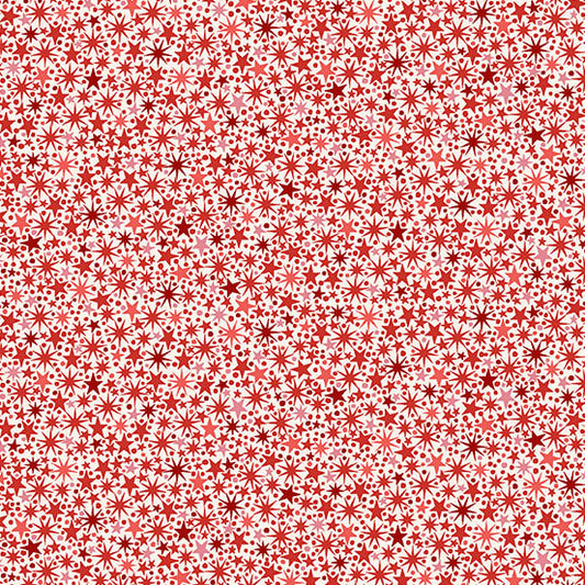 The Nutcracker Twinkle Cream Red M225QR by Makower UK (sold in 25cm increments)