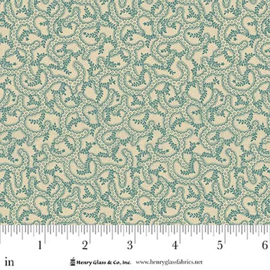 Love Struck Pebbled Path Aqua 2285-14 by Kim Diehl for Henry Glass Fabrics (sold in 25cm increments)