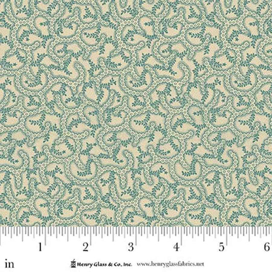 Love Struck Pebbled Path Aqua 2285-14 by Kim Diehl for Henry Glass Fabrics (sold in 25cm increments)