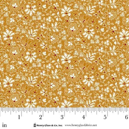 Love Struck Clover Patch Orange 2287-30 by Kim Diehl for Henry Glass Fabrics (sold in 25cm increments)