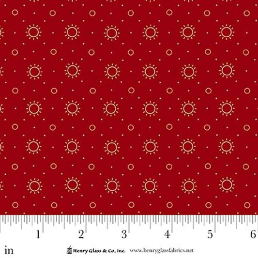 Love Struck Marmalade Red 2288-88 by Kim Diehl for Henry Glass Fabrics (sold in 25cm increments)