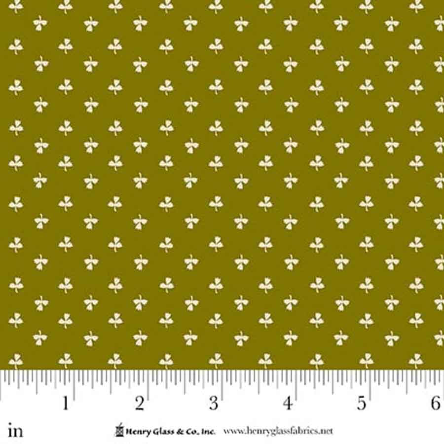 Love Struck Potted Tulips Green 2291-66 by Kim Diehl for Henry Glass Fabrics (sold in 25cm increments)