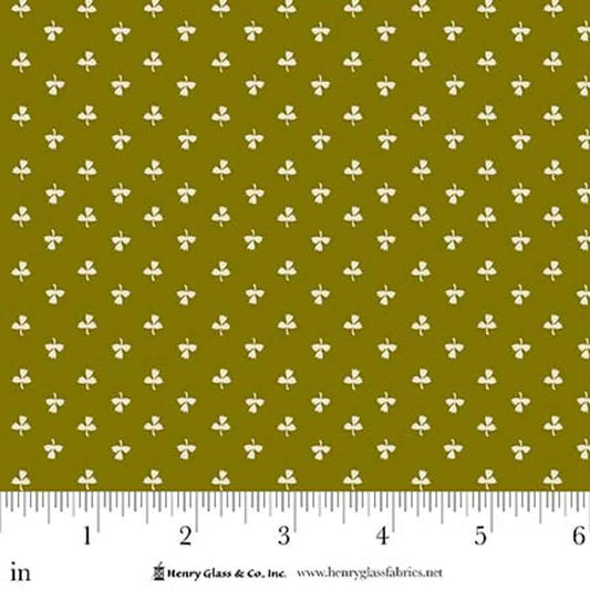 Love Struck Potted Tulips Green 2291-66 by Kim Diehl for Henry Glass Fabrics (sold in 25cm increments)