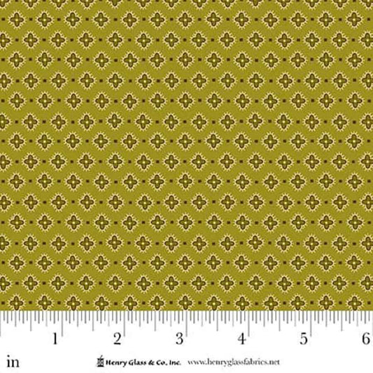 Love Struck Hibiscus Green 2295-66 by Kim Diehl for Henry Glass Fabrics (sold in 25cm increments)