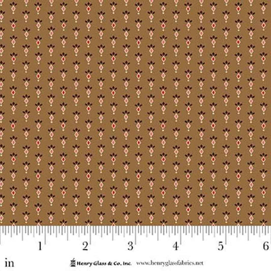 Love Struck Peppercorn Medley Brown 2299-33 by Kim Diehl for Henry Glass Fabrics (sold in 25cm increments)