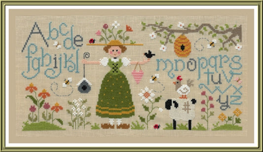 Dame Nature du Printemps Cross Stitch Pattern by Jardin Prive