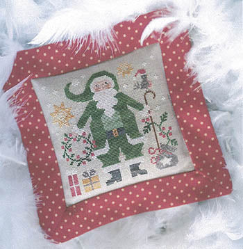 Pere Noel Vert Cross Stitch Pattern by Tralala