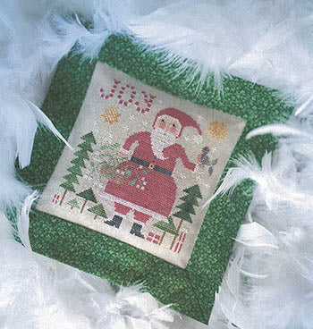 Pere Noel Rouge Cross Stitch Pattern by Tralala