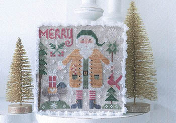 Pere Noel Jaune Cross Stitch Pattern by Tralala