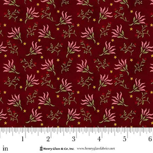 Love Struck Mulled Punch Wine 2300-55 by Kim Diehl for Henry Glass Fabrics (sold in 25cm increments)