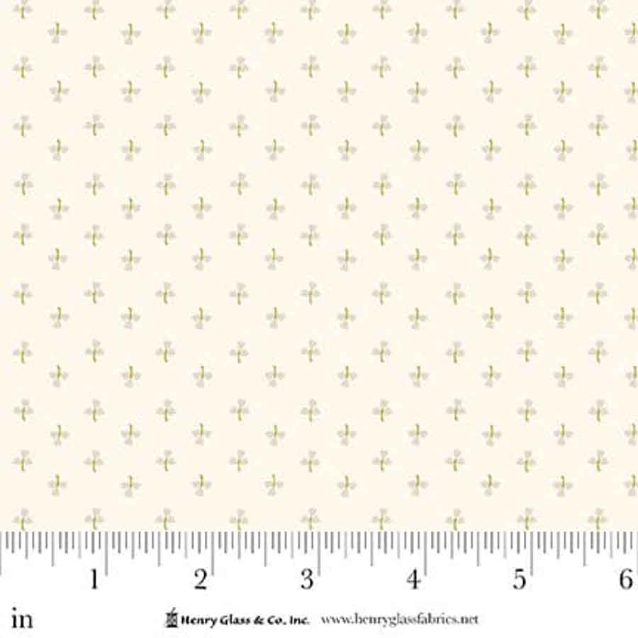 Love Struck Tulips Cream 2301-40 by Kim Diehl for Henry Glass Fabrics (sold in 25cm increments)
