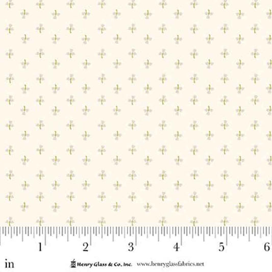 Love Struck Tulips Cream 2301-40 by Kim Diehl for Henry Glass Fabrics (sold in 25cm increments)