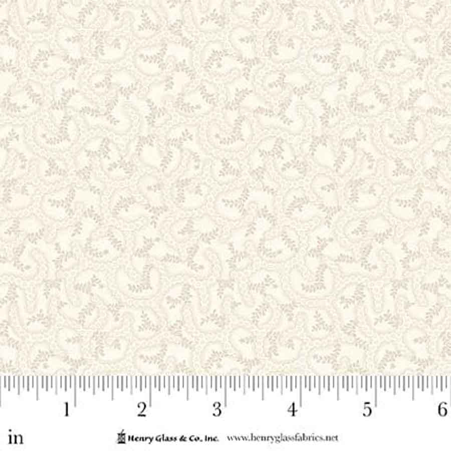 Love Struck Vines and Pebbles Cream 2302-40 by Kim Diehl for Henry Glass Fabrics (sold in 25cm increments)