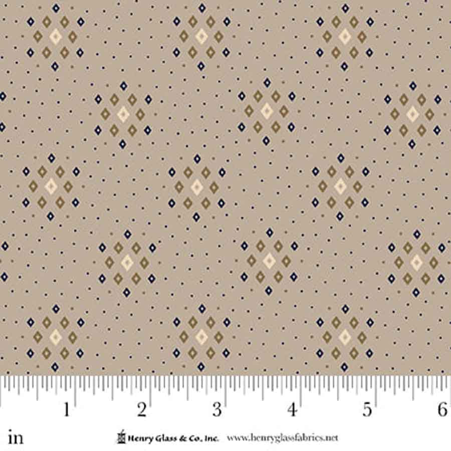Love Struck Diamond Clusters Gray 2304-93 by Kim Diehl for Henry Glass Fabrics (sold in 25cm increments)
