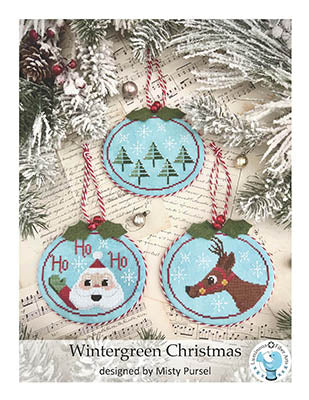 Wintergreen Christmas Cross Stitch Pattern by Luminous Fiber Arts