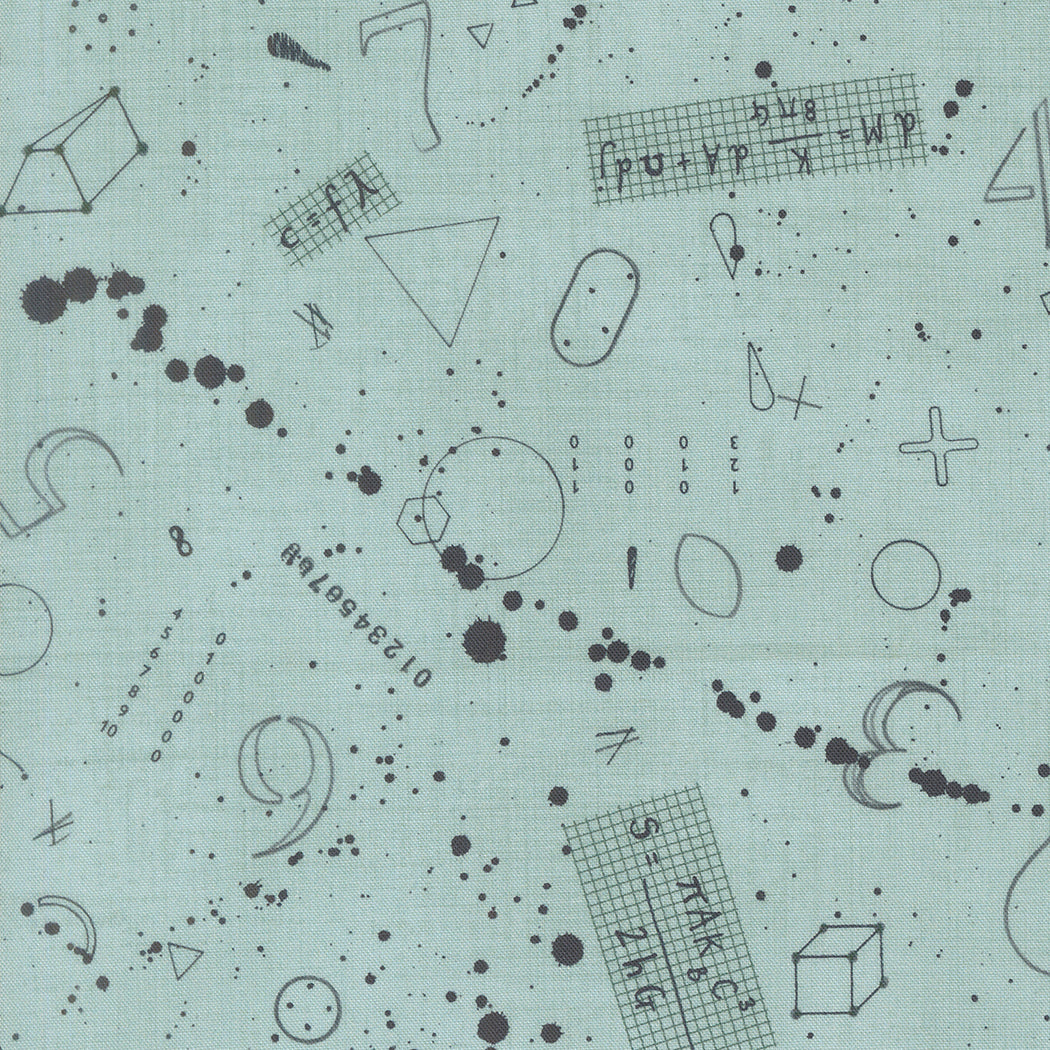 Data Black Holes Babbage M2467012 by Janet Clare for Moda Fabrics (sold in 25cm increments)
