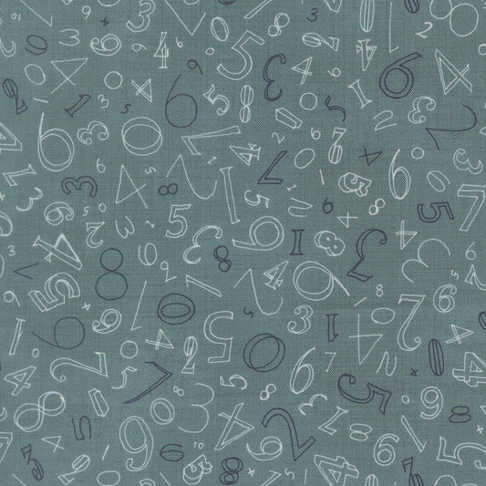 Data Numerals Turing M2467114 by Janet Clare for Moda Fabrics (sold in 25cm increments)