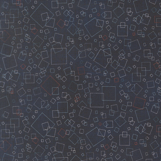 Data Squares Hawking M2467316 by Janet Clare for Moda Fabrics (sold in 25cm increments)