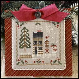 Log Cabin Christmas 7 - Mrs Snow Cross Stitch Pattern Little House Needleworks