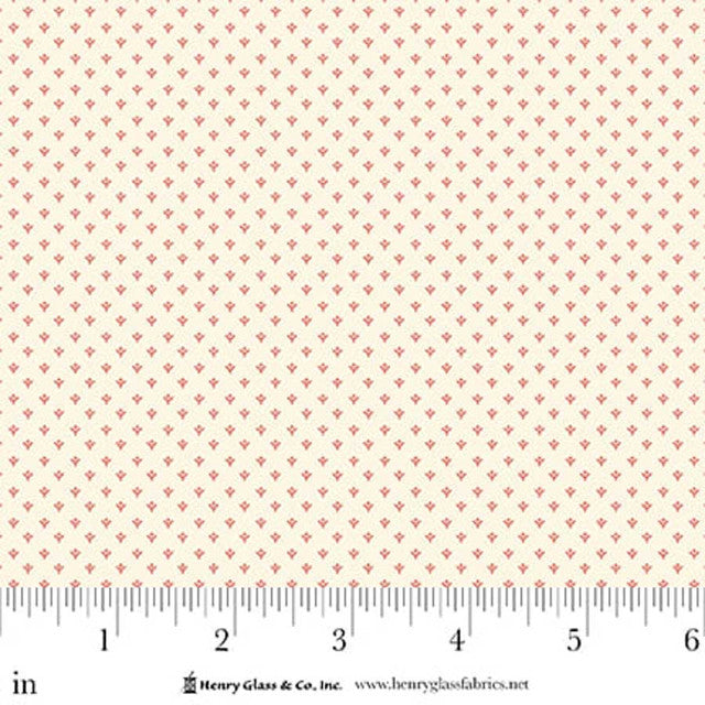 Seasonal Shirtings Pink Tiny Bud 2567-02 by Stacy West for Henry Glass Fabrics (sold in 25cm increments)