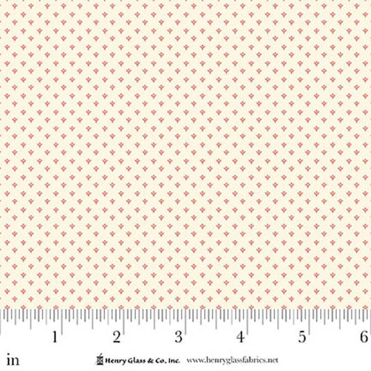 Seasonal Shirtings Pink Tiny Bud 2567-02 by Stacy West for Henry Glass Fabrics (sold in 25cm increments)
