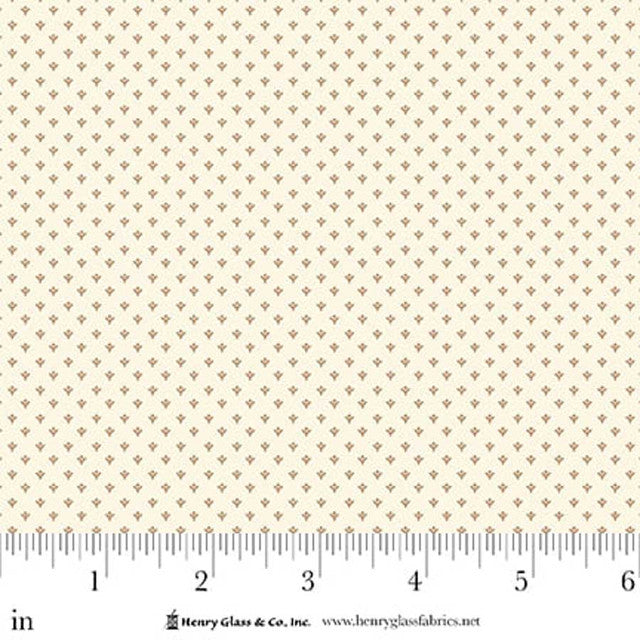 Seasonal Shirtings Beige Tiny Bud 2567-03 by Stacy West for Henry Glass Fabrics (sold in 25cm increments)