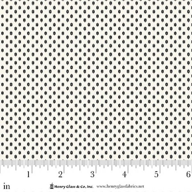 Seasonal Shirtings Black Geometric 2571-09 by Stacy West for Henry Glass Fabrics (sold in 25cm increments)