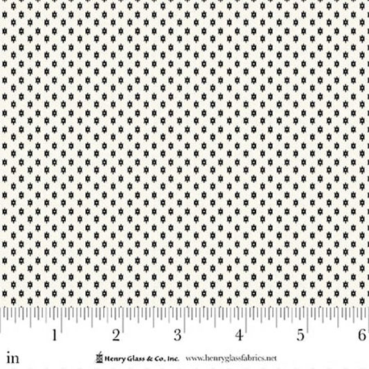 Seasonal Shirtings Black Geometric 2571-09 by Stacy West for Henry Glass Fabrics (sold in 25cm increments)