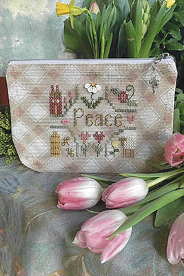 Quaker Peace Mini Bag cross-stitch pattern by Shepherds Bush